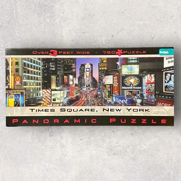 Buffalo Games Times Square New York City Panoramic Jigsaw Puzzle 750 Pieces - Picture 1 of 5